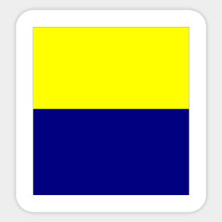 Yellow and blue blocks Sticker